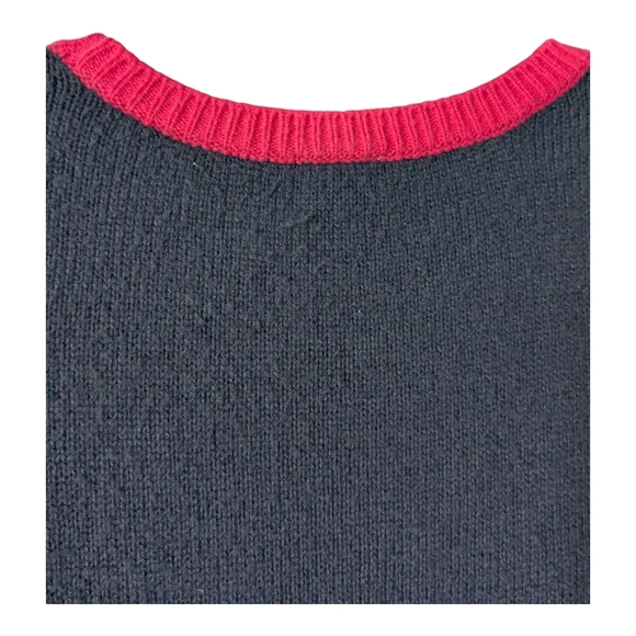 Gymboree Navy and Grey Sweater Dress with Pink Accents. Size 8. Long Sleeve. - Picture 6 of 7